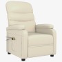 Sillón de masaje eléctrico cuero sintético crema de vidaXL, Sillones de masaje eléctricos - Ref: Foro24-3073678, Precio: 200,...