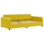 Yellow velvet sofa bed 100x200 cm by vidaXL, Beds and slatted bases - Ref: Foro24-354070, Price: 220,99 €, Discount: %