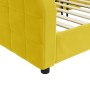 Yellow velvet sofa bed 100x200 cm by vidaXL, Beds and slatted bases - Ref: Foro24-354070, Price: 220,99 €, Discount: %