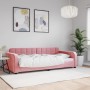 Sofá cama terciopelo rosa 90x200 cm de vidaXL, Camas y somieres - Ref: Foro24-354061, Precio: 222,93 €, Descuento: %