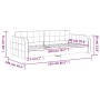 Pink velvet sofa bed 90x200 cm by vidaXL, Beds and slatted bases - Ref: Foro24-354061, Price: 216,24 €, Discount: %