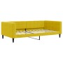 Sofá cama terciopelo amarillo 100x200 cm de vidaXL, Camas y somieres - Ref: Foro24-354020, Precio: 223,43 €, Descuento: %