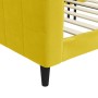 Yellow velvet sofa bed 100x200 cm by vidaXL, Beds and slatted bases - Ref: Foro24-354020, Price: 223,99 €, Discount: %