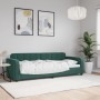 Sofá cama terciopelo verde oscuro 80x200 cm de vidaXL, Camas y somieres - Ref: Foro24-354053, Precio: 212,46 €, Descuento: %