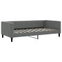 Dark gray fabric sofa bed 100x200 cm by vidaXL, Beds and slatted bases - Ref: Foro24-353989, Price: 222,56 €, Discount: %