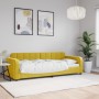 Yellow velvet sofa bed 80x200 cm by vidaXL, Beds and slatted bases - Ref: Foro24-354056, Price: 209,50 €, Discount: %