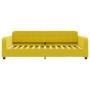 Yellow velvet sofa bed 90x200 cm by vidaXL, Beds and slatted bases - Ref: Foro24-354063, Price: 231,27 €, Discount: %