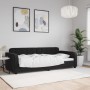 Sofá cama terciopelo negro 90x200 cm de vidaXL, Camas y somieres - Ref: Foro24-354062, Precio: 216,99 €, Descuento: %