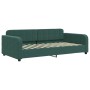 Sofá cama terciopelo verde oscuro 100x200 cm de vidaXL, Camas y somieres - Ref: Foro24-354067, Precio: 226,52 €, Descuento: %