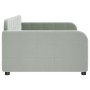 Sofá cama terciopelo gris claro 100x200 cm de vidaXL, Camas y somieres - Ref: Foro24-354065, Precio: 229,28 €, Descuento: %