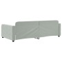 Sofá cama terciopelo gris claro 100x200 cm de vidaXL, Camas y somieres - Ref: Foro24-354065, Precio: 229,28 €, Descuento: %