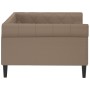 Cappuccino synthetic leather sofa bed 100x200 cm by vidaXL, Beds and slatted bases - Ref: Foro24-354233, Price: 242,99 €, Dis...