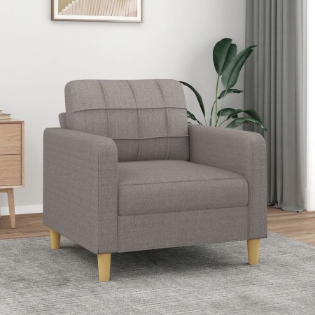 Sillón de tela gris taupé 60 cm de vidaXL, Sofás - Ref: Foro24-359082, Precio: 163,17 €, Descuento: %