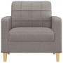 Sillón de tela gris taupé 60 cm de vidaXL, Sofás - Ref: Foro24-359082, Precio: 163,17 €, Descuento: %