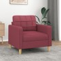 Roter Stoffsessel 60 cm von vidaXL, Sofas - Ref: Foro24-359081, Preis: 162,93 €, Rabatt: %