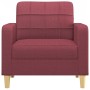 Red fabric armchair 60 cm by vidaXL, Sofas - Ref: Foro24-359081, Price: 162,93 €, Discount: %