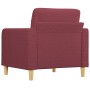 Red fabric armchair 60 cm by vidaXL, Sofas - Ref: Foro24-359081, Price: 162,93 €, Discount: %