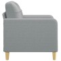 Sillón de tela gris claro 60 cm de vidaXL, Sofás - Ref: Foro24-359075, Precio: 166,22 €, Descuento: %