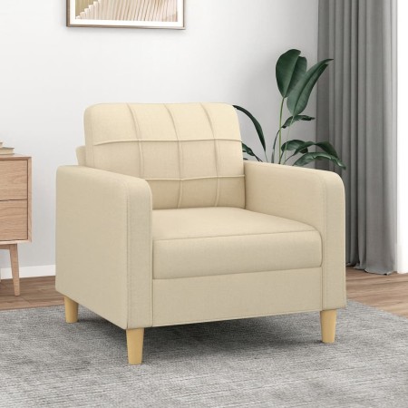 Cremefarbener Stoffsessel 60 cm von vidaXL, Sofas - Ref: Foro24-359077, Preis: 162,93 €, Rabatt: %