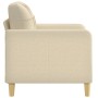 Sillón de tela color crema 60 cm de vidaXL, Sofás - Ref: Foro24-359077, Precio: 162,93 €, Descuento: %