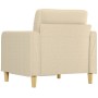 Sillón de tela color crema 60 cm de vidaXL, Sofás - Ref: Foro24-359077, Precio: 162,93 €, Descuento: %