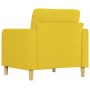 Sillón de tela amarillo claro 60 cm de vidaXL, Sofás - Ref: Foro24-359080, Precio: 137,99 €, Descuento: %