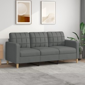 3-Sitzer-Sofa aus dunkelgrauem Stoff 180 cm von vidaXL, Sofas - Ref: Foro24-359100, Preis: 301,99 €, Rabatt: %