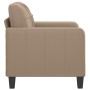 Sillón cuero sintético color capuchino 60 cm de vidaXL, Sofás - Ref: Foro24-359111, Precio: 163,96 €, Descuento: %