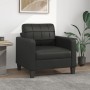 Sillón cuero sintético negro 60 cm de vidaXL, Sofás - Ref: Foro24-359107, Precio: 161,84 €, Descuento: %