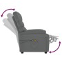 Elektrischer Massagesessel aus grauem Kunstleder von vidaXL, Elektrische Massagesessel - Ref: Foro24-3073680, Preis: 195,98 €...