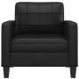 Sillón cuero sintético negro 60 cm de vidaXL, Sofás - Ref: Foro24-359107, Precio: 161,58 €, Descuento: %