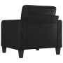 Sillón cuero sintético negro 60 cm de vidaXL, Sofás - Ref: Foro24-359107, Precio: 161,84 €, Descuento: %