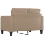 Sofá de 2 plazas de cuero sintético color capuchino 120 cm de vidaXL, Sofás - Ref: Foro24-359116, Precio: 227,07 €, Descuento: %