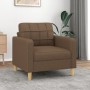 Brown fabric armchair 60 cm by vidaXL, Sofas - Ref: Foro24-359078, Price: 162,93 €, Discount: %