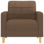 Brown fabric armchair 60 cm by vidaXL, Sofas - Ref: Foro24-359078, Price: 162,93 €, Discount: %