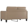 2-Sitzer-Sofa aus Kunstleder in der Farbe Cappuccino 140 cm von vidaXL, Sofas - Ref: Foro24-359121, Preis: 242,27 €, Rabatt: %