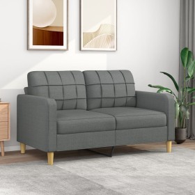 2-seater sofa in dark gray fabric 140 cm by vidaXL, Sofas - Ref: Foro24-359092, Price: 240,00 €, Discount: %