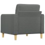 Sillón de tela gris oscuro 60 cm de vidaXL, Sofás - Ref: Foro24-359076, Precio: 166,88 €, Descuento: %