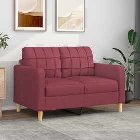 Red fabric 2-seater sofa 120 cm by vidaXL, Sofas - Ref: Foro24-359089, Price: 216,95 €, Discount: %