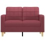 Red fabric 2-seater sofa 120 cm by vidaXL, Sofas - Ref: Foro24-359089, Price: 216,38 €, Discount: %