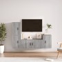 TV furniture set 4 pieces Sonoma gray plywood