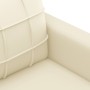 Sillón cuero sintético crema 60 cm de vidaXL, Sofás - Ref: Foro24-359108, Precio: 143,17 €, Descuento: %