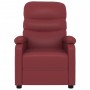 Sillón de masaje eléctrico cuero sintético rojo tinto de vidaXL, Sillones de masaje eléctricos - Ref: Foro24-3073681, Precio:...