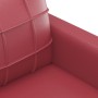 Sillón cuero sintético rojo tinto 60 cm de vidaXL, Sofás - Ref: Foro24-359110, Precio: 163,70 €, Descuento: %