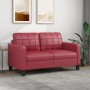 2 seater sofa in wine red synthetic leather 140 cm by vidaXL, Sofas - Ref: Foro24-359120, Price: 252,62 €, Discount: %