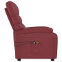 Sillón de masaje eléctrico cuero sintético rojo tinto de vidaXL, Sillones de masaje eléctricos - Ref: Foro24-3073681, Precio:...