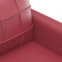 Sofá de 2 plazas de cuero sintético rojo vino 140 cm de vidaXL, Sofás - Ref: Foro24-359120, Precio: 252,62 €, Descuento: %