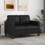 2-seater sofa in black synthetic leather 120 cm by vidaXL, Sofas - Ref: Foro24-359112, Price: 228,51 €, Discount: %