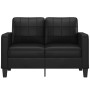 Sofá de 2 plazas de cuero sintético negro 120 cm de vidaXL, Sofás - Ref: Foro24-359112, Precio: 228,51 €, Descuento: %