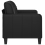 2-seater sofa in black synthetic leather 120 cm by vidaXL, Sofas - Ref: Foro24-359112, Price: 228,51 €, Discount: %